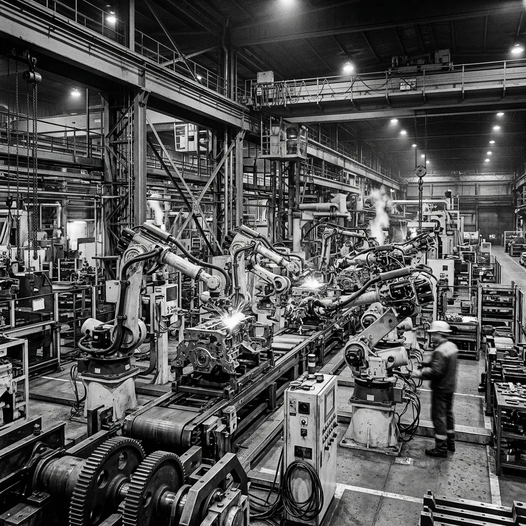 Industrial Factory Machinery Floor